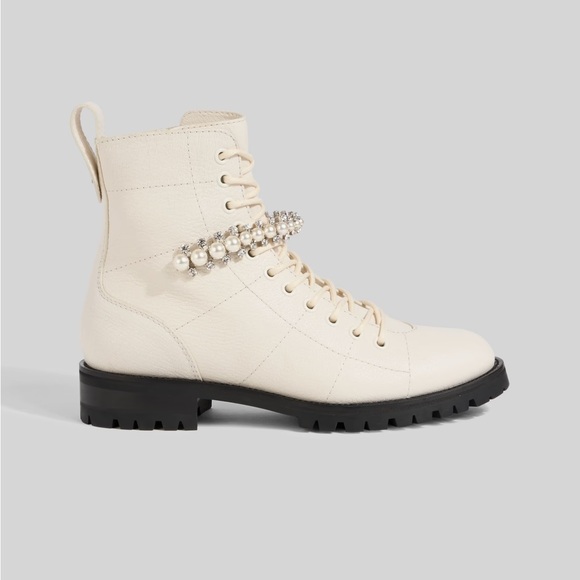 NEW Jimmy Choo Cruz Combat Boots - Picture 2 of 16